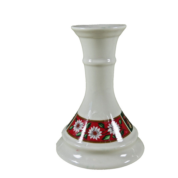 Charlton Hall Kobe Classic Traditions Christmas Horn Candlestick Holder Set of 2 - Picture 3 of 15